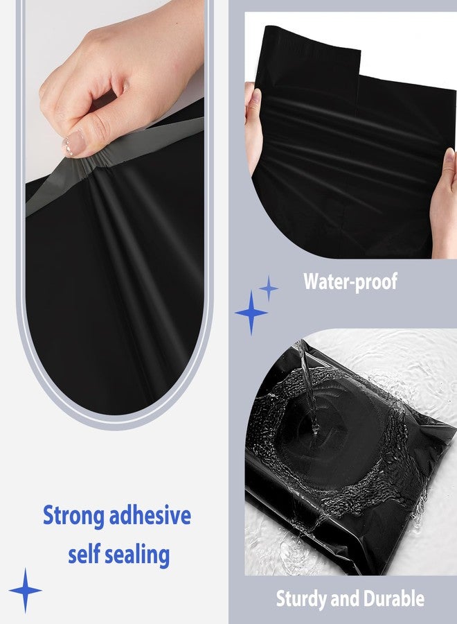 Fuxury Poly Mailers 25 Pcs 17.7 X 22", XL Shipping Bags for Clothing, Strong Adhesive Shipping Mailing Envelopes,Large Self-Sealing Polymailer for Small Business Black #10 - Image 3